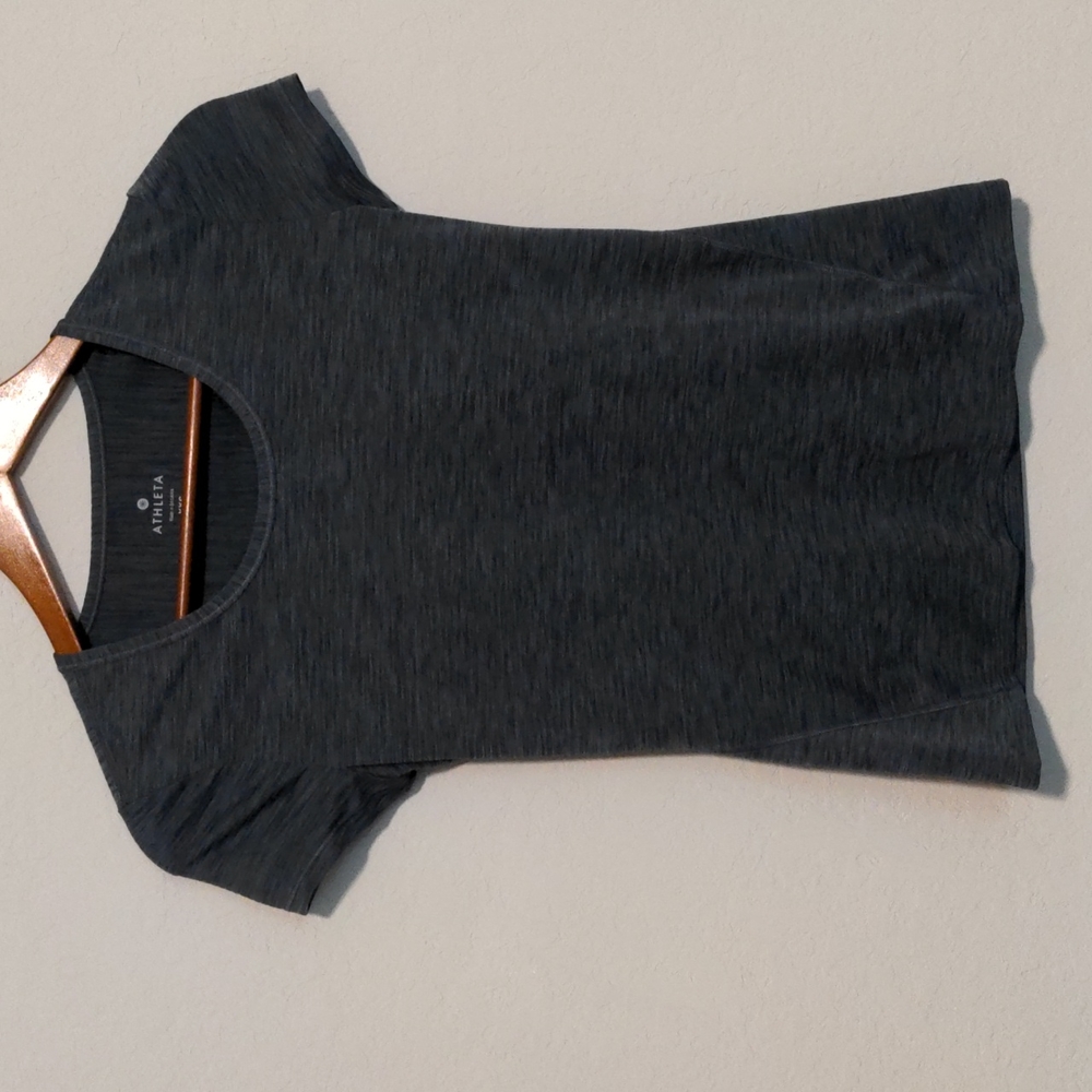 Athleta Dark Grey Workout Shirt